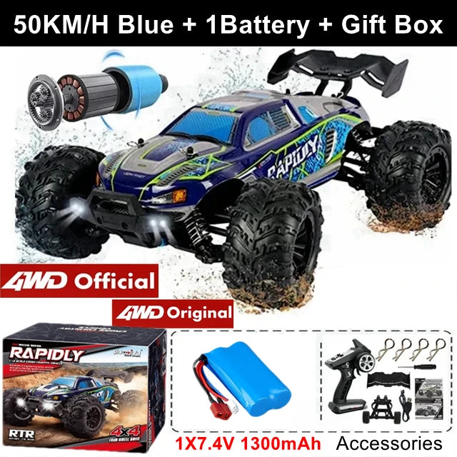 4WD Super Brushless High-Speed RC Truck (1:16)