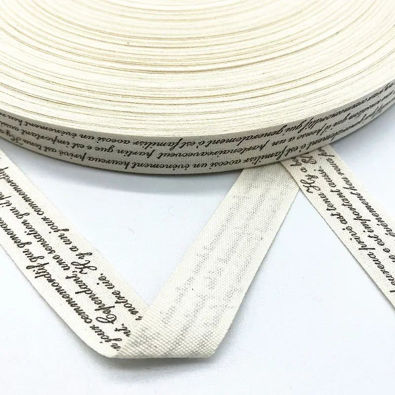 Christmas Printed Polyester Cotton Ribbon –  Single-Face Ribbon for Gift Wrapping, Holiday Crafts & Party Decorations