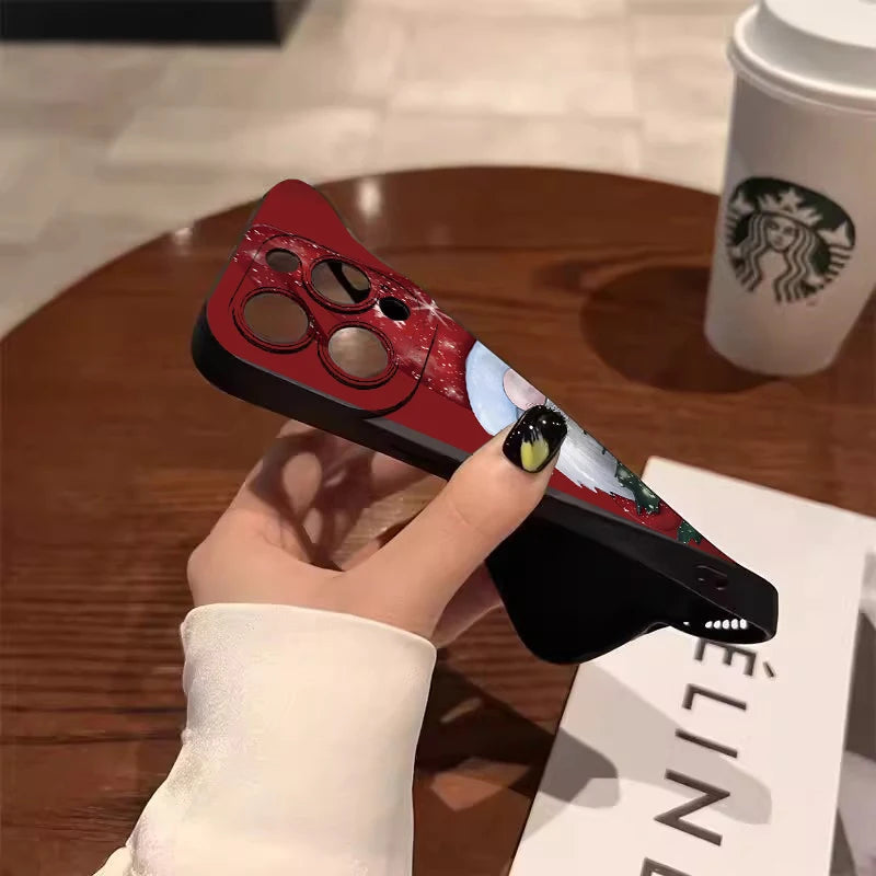 Santa Claus & Elk Christmas Tree Phone Case