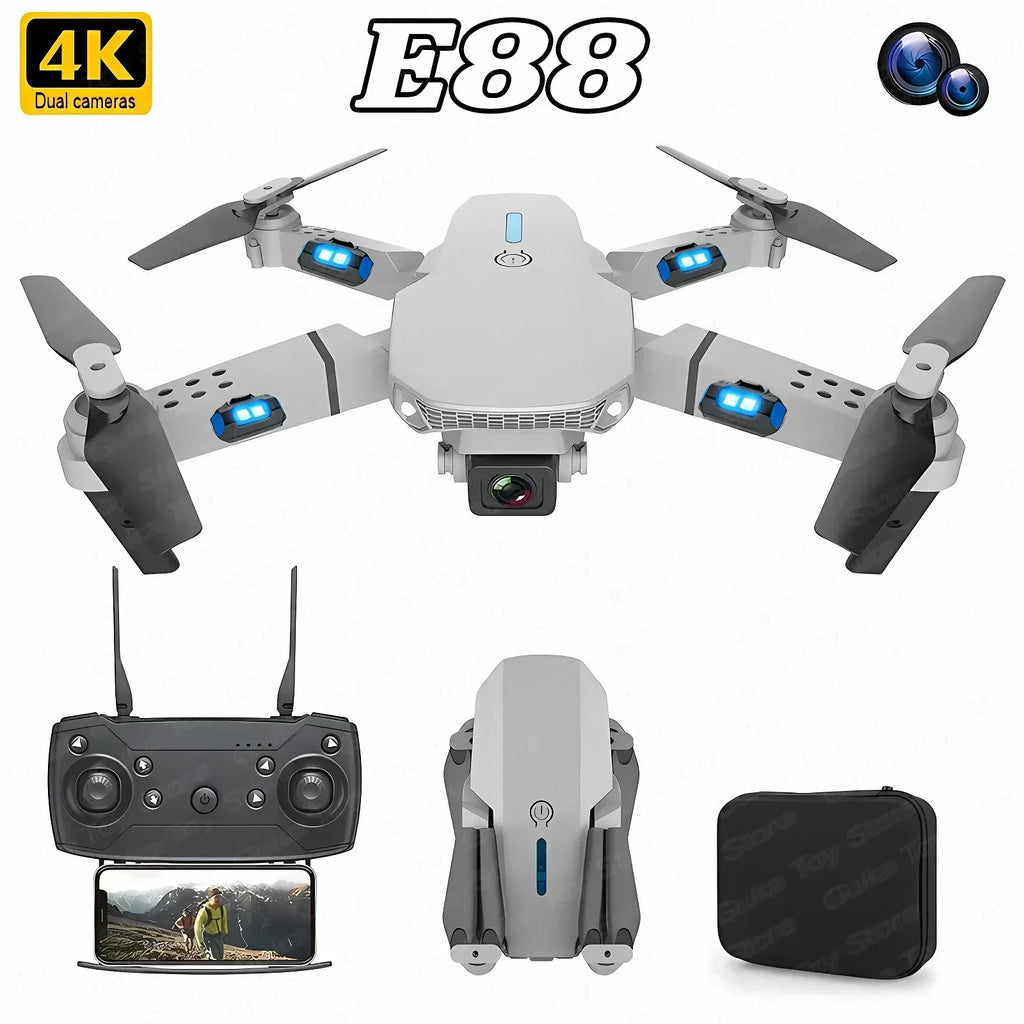 E88 Pro Foldable FPV Drone – 4K/1080P HD Camera