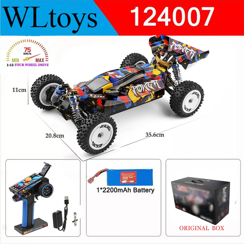 Wltoys 124017-V8 Brushless 4WD 75KM/H RC Car