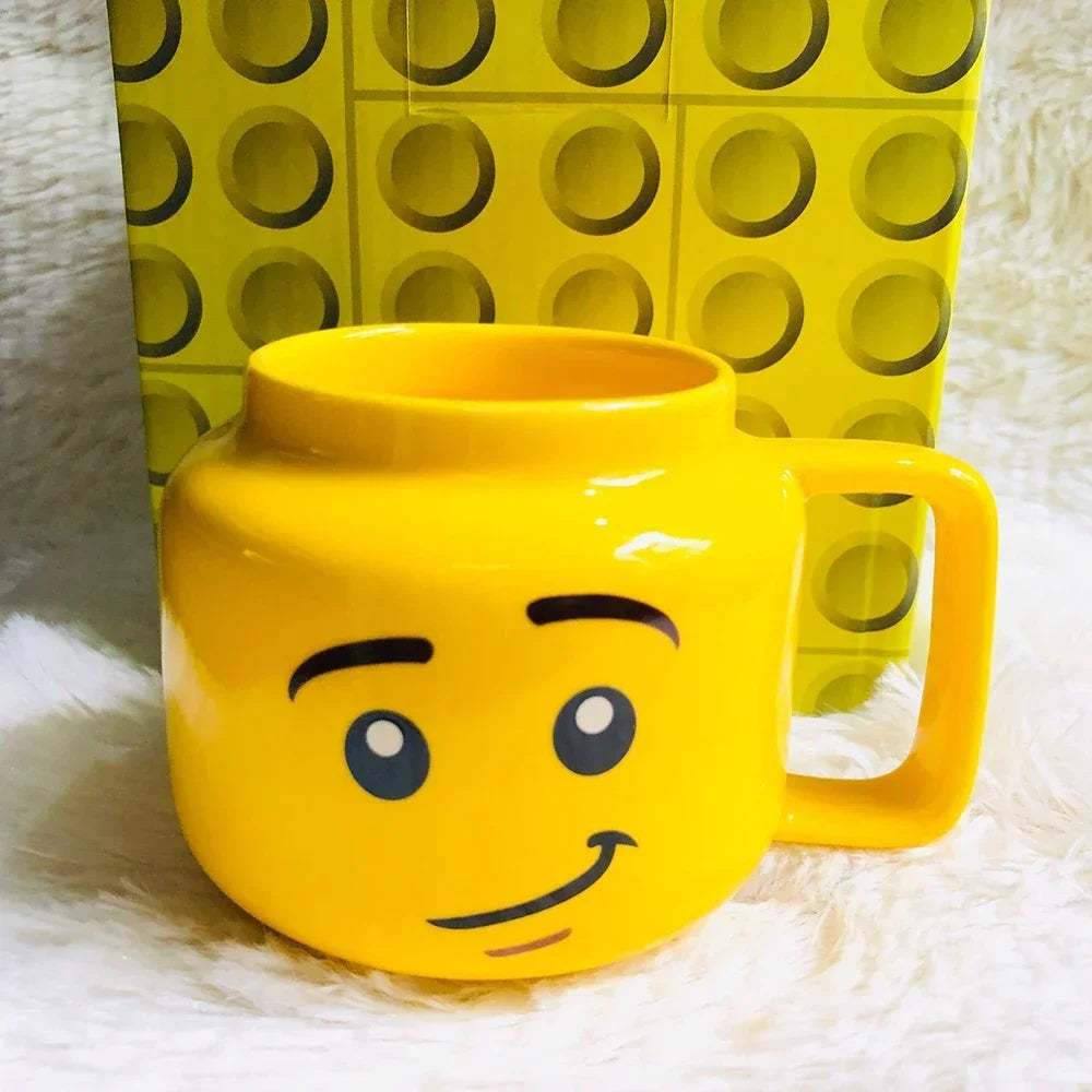 Lego Smiling Face Cartoon Mug – 250ml