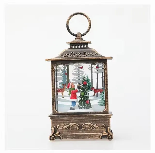 LED Christmas Snow Globe Lantern