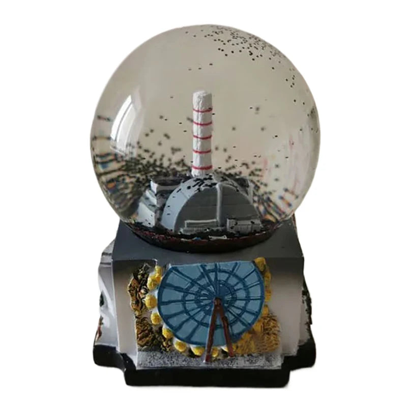 Chernobyl Pripyat Nuclear Power Plant Memorial Snow Globe