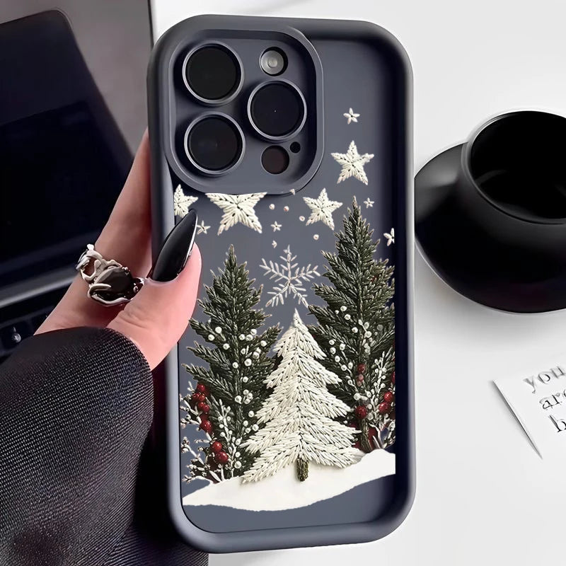 Christmas Tree Silicone Shockproof Case for iPhone