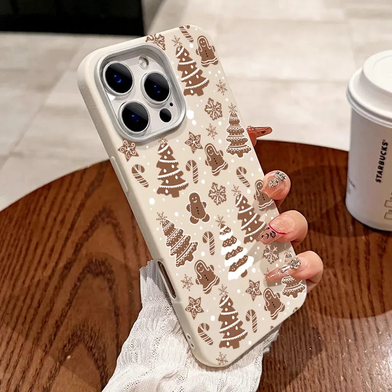 Christmas Tree Matte Leather Phone Case