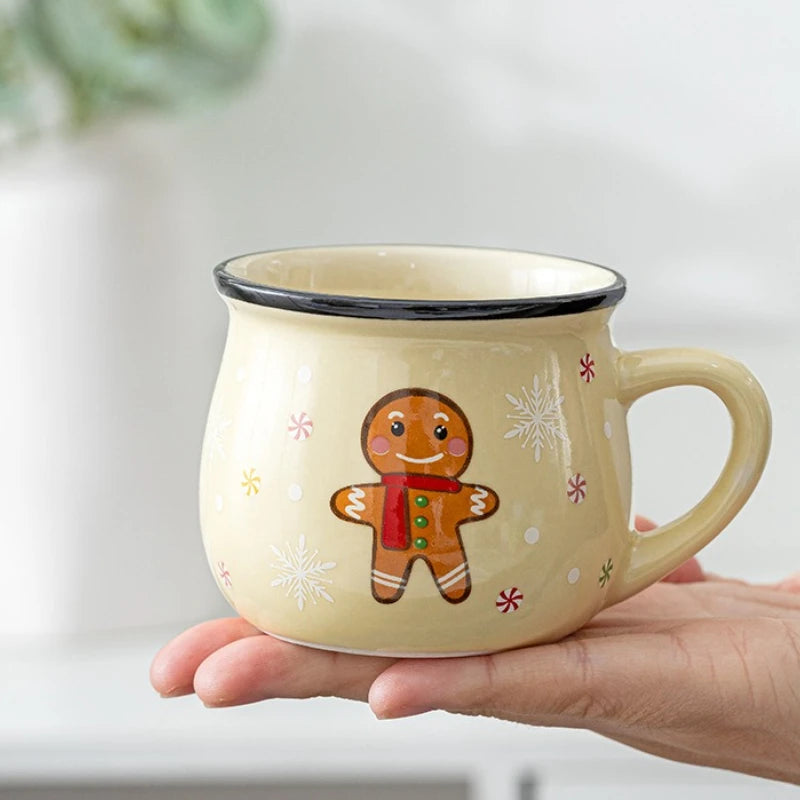 Christmas Cartoon Ceramic Mug – 150ml