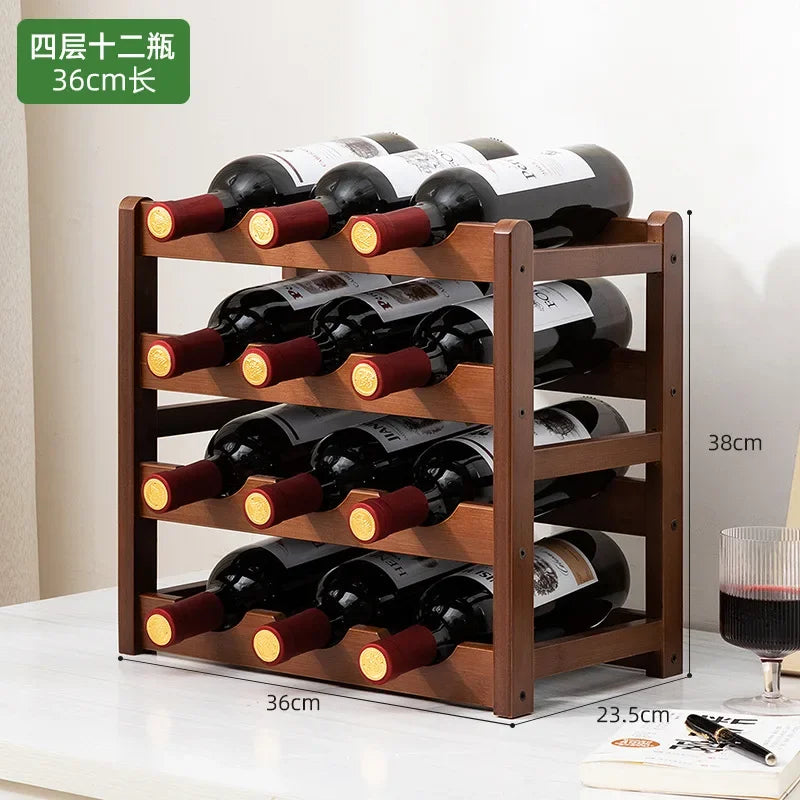 Solid Wood Wine Storage Cube