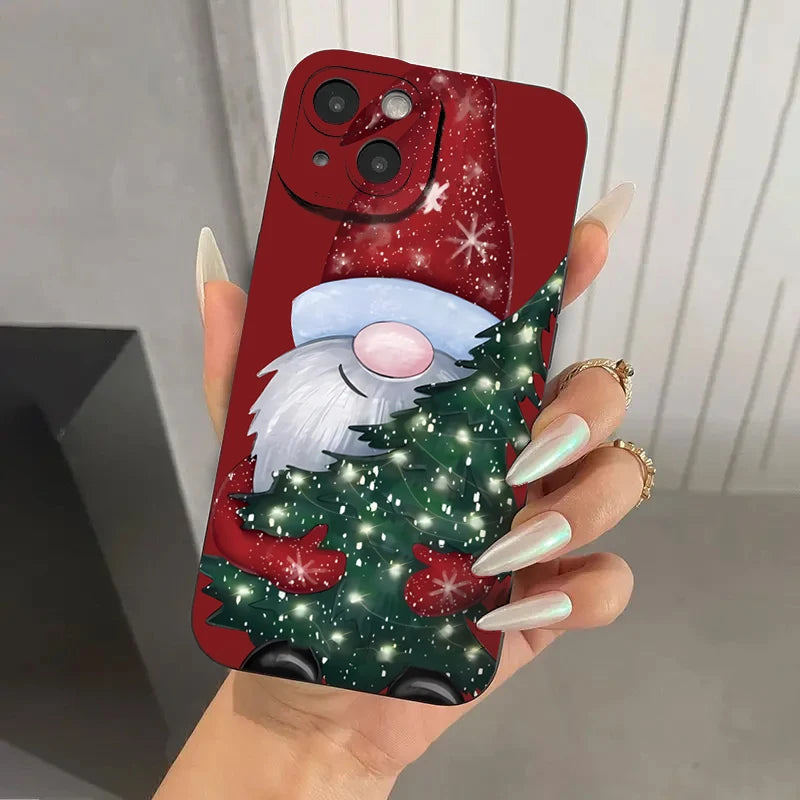 Santa Claus & Elk Christmas Tree Phone Case