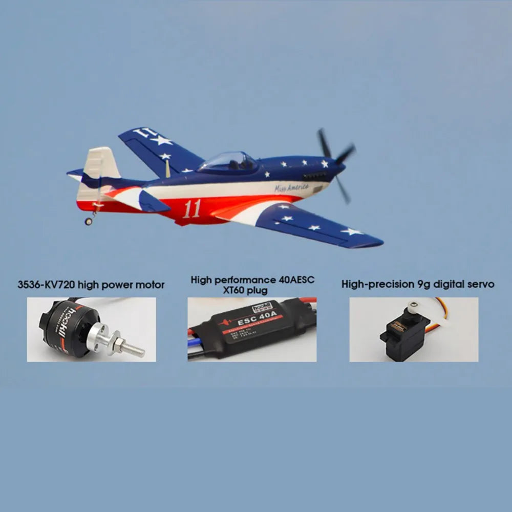 P51 Miss America 1200mm EPO RC Warbird (KIT/PNP)