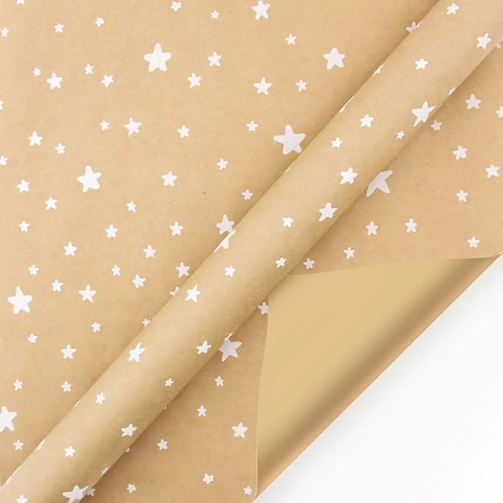 Snowflake Kraft Paper Christmas Wrapping Sheet – 40×100cm