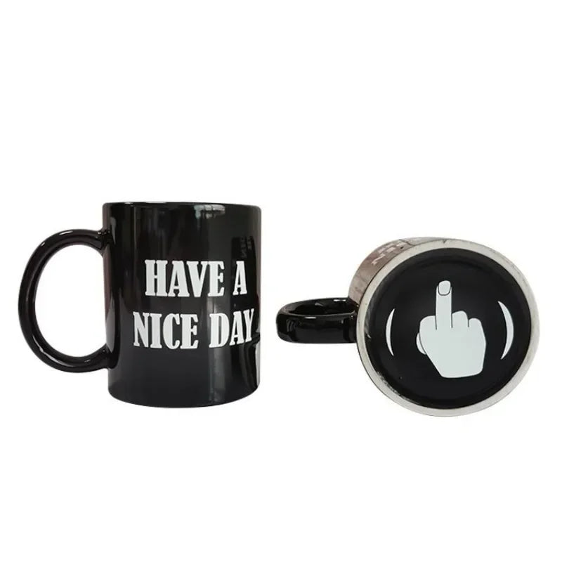 Creative Middle Finger Ceramic Mug – 300ml