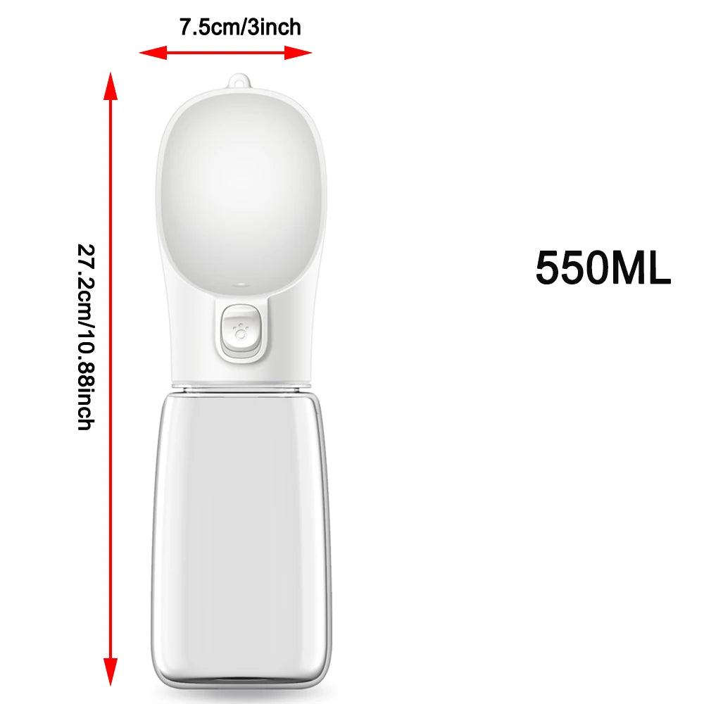 Portable Foldable Dog Water Bottle – 550ML