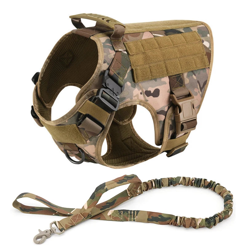 Tactical Dog Harness & Leash Set