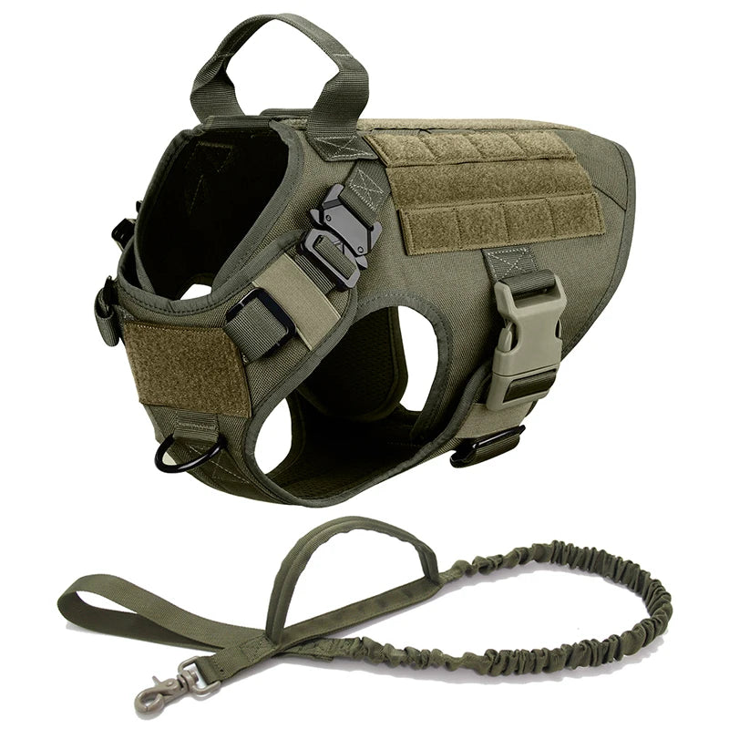 Tactical Dog Harness & Leash Set