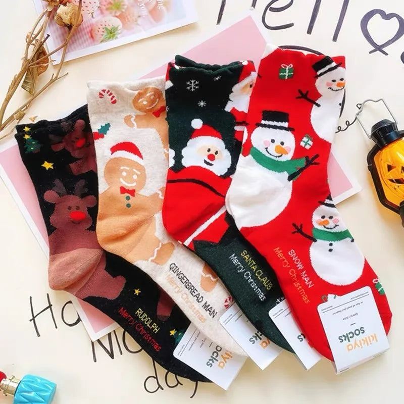 Christmas  Mid-Tube Socks (Unisex)