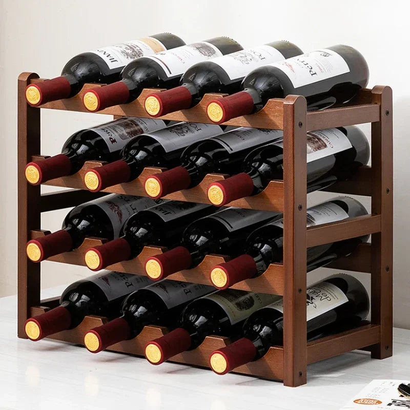 Solid Wood Wine Storage Cube