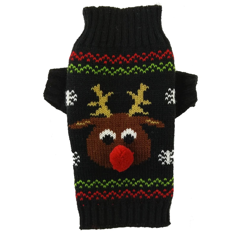 Christmas Knitted Dog Sweater