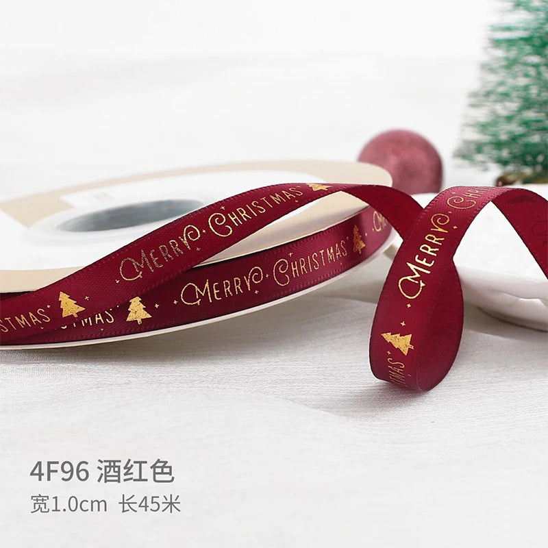 Printed Christmas Ribbon – 5 Yards Polyester Craft Ribbon