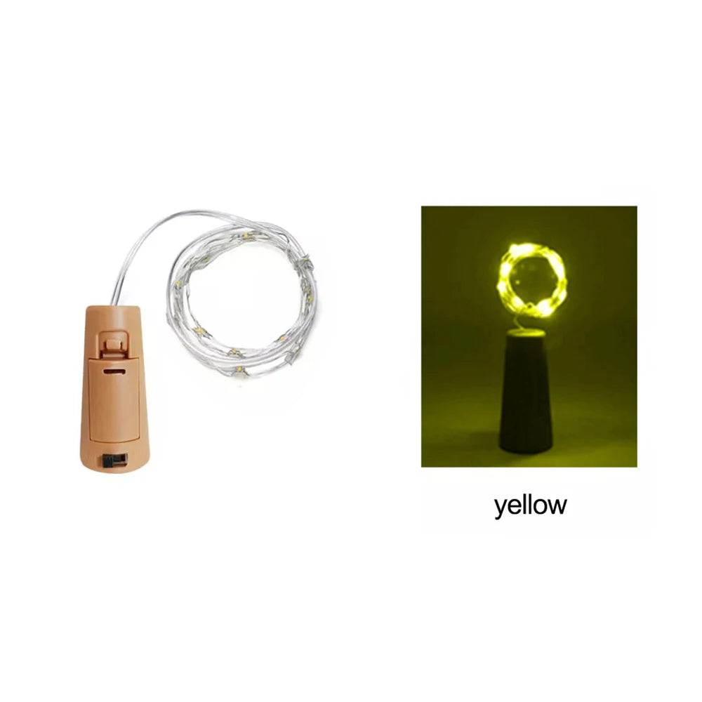 Bottle Cork Fairy String Lights