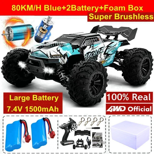 4WD Super Brushless High-Speed RC Truck (1:16)