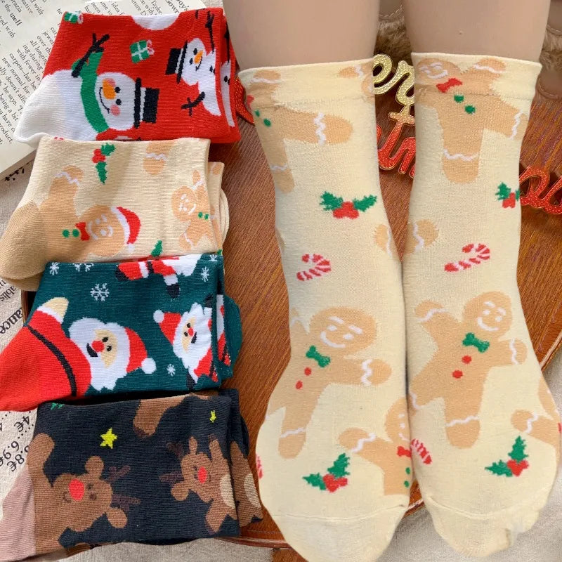 Christmas  Mid-Tube Socks (Unisex)