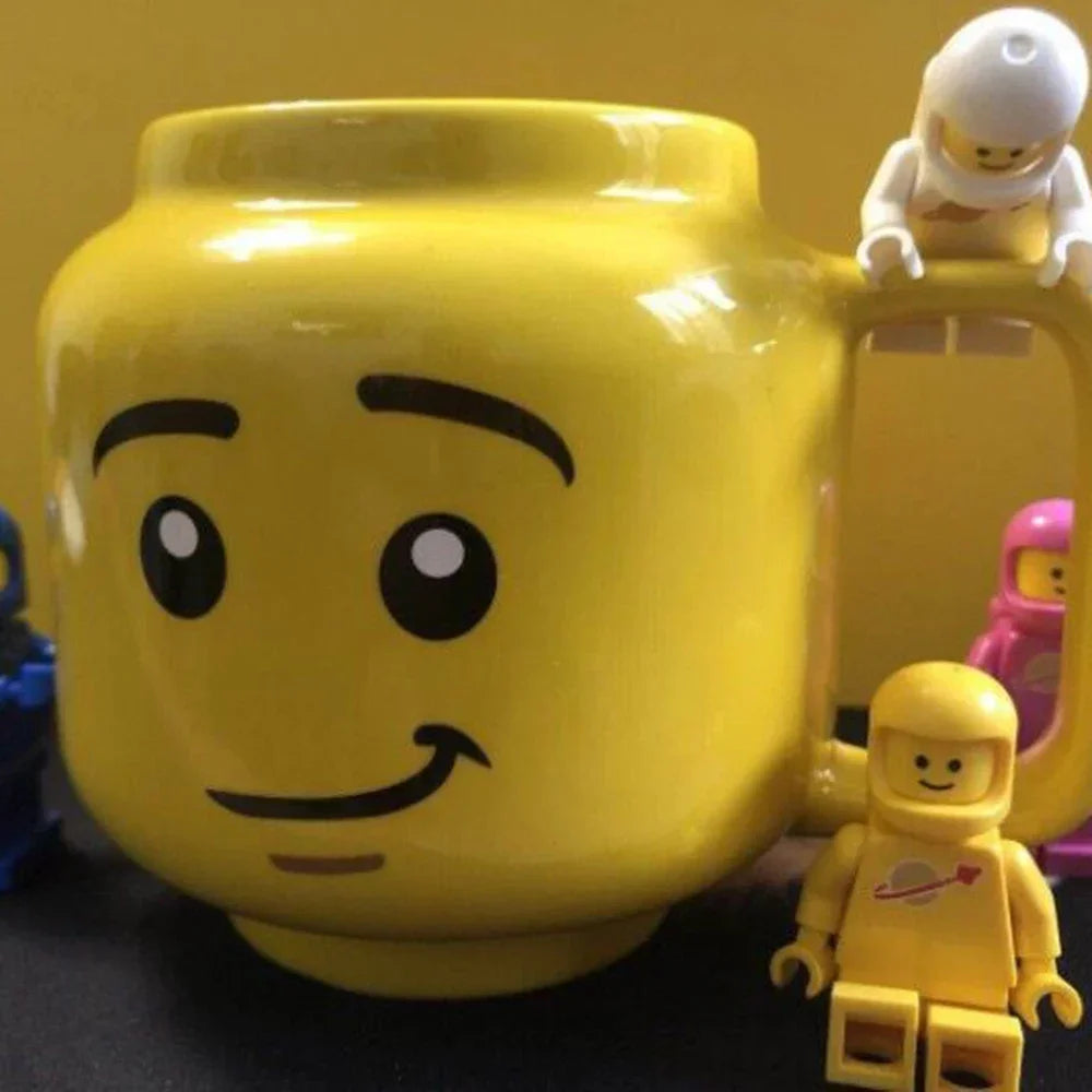 Lego Smiling Face Cartoon Mug – 250ml