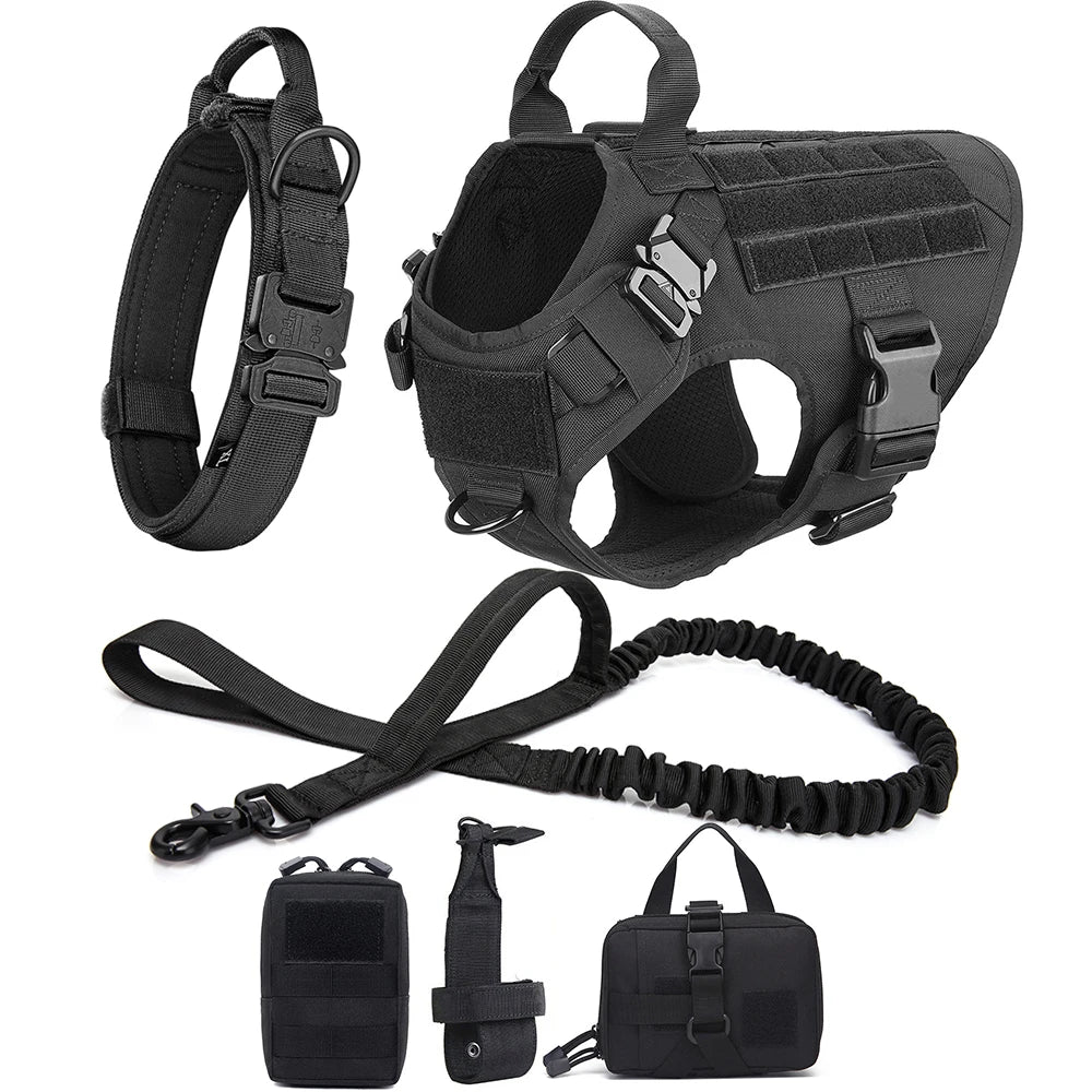 Tactical Dog Harness & Leash Set