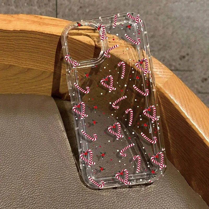 Christmas Clear Shockproof iPhone Case