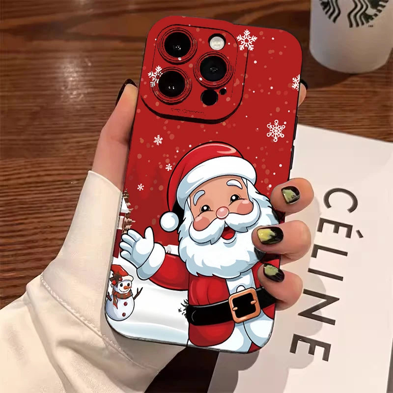 Santa Claus & Elk Christmas Tree Phone Case