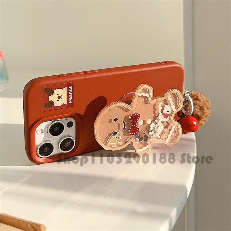 Christmas Biscuit Man 3D Phone Grip & Stand